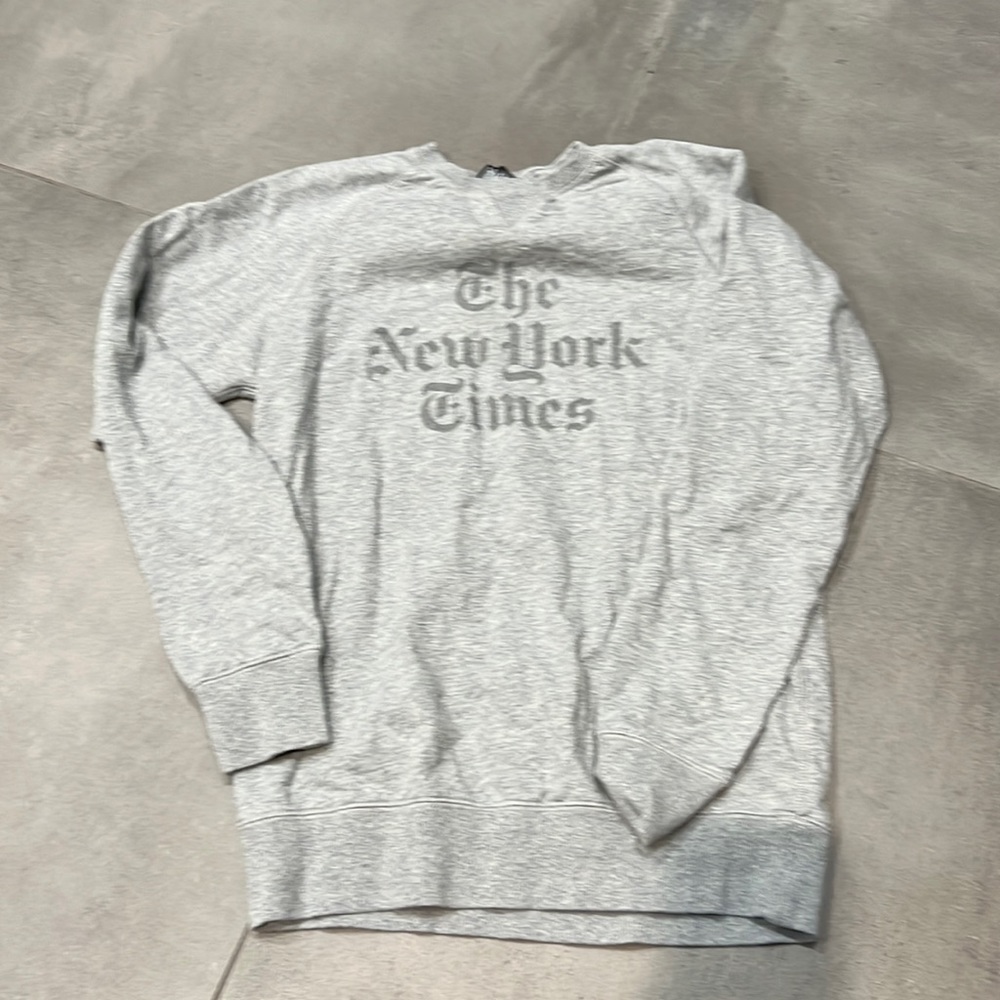 NYT small grey sweatshirt